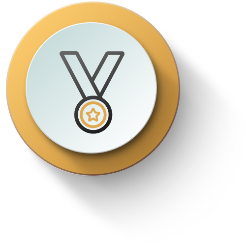 Award icon in yellow